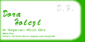 dora holczl business card